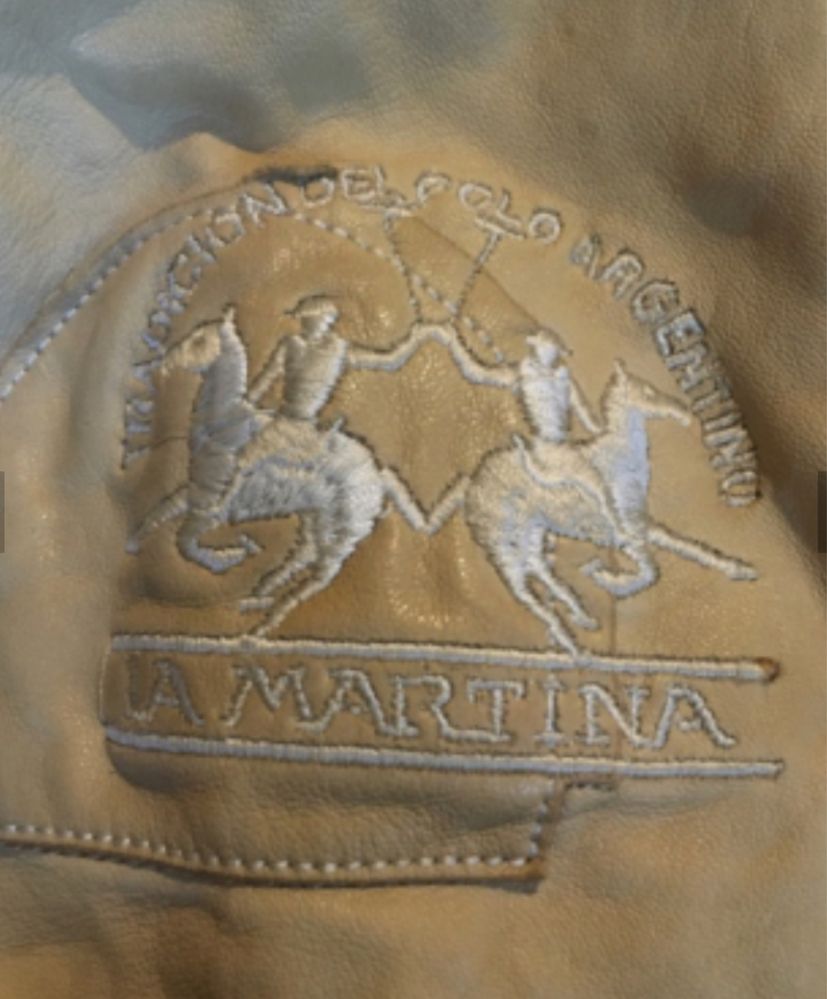 La Martina оригинално естествена кожа яке размер S