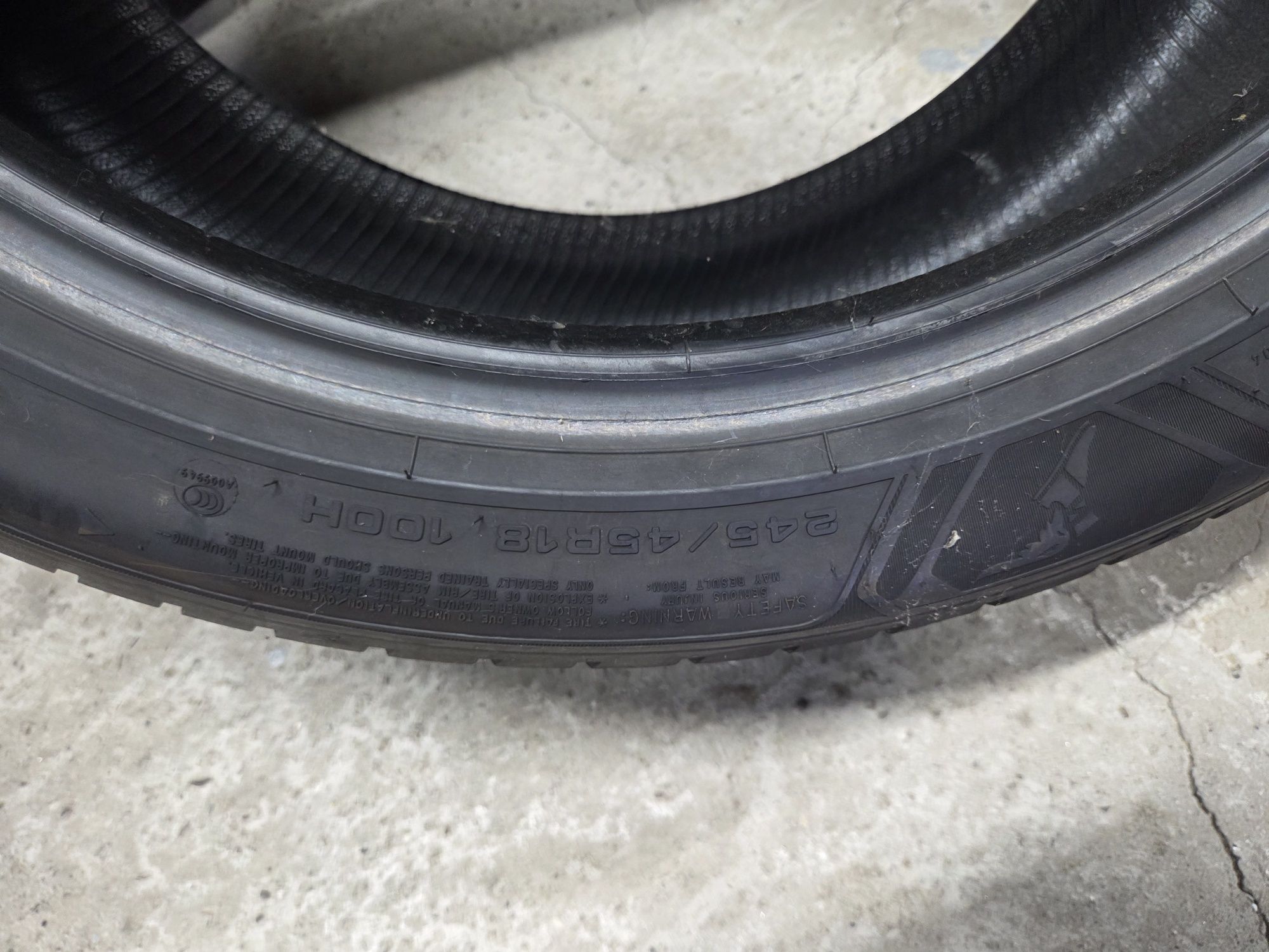 Set 2 anvelope SH iarna Goodyear 245/45/18 dot 2023
