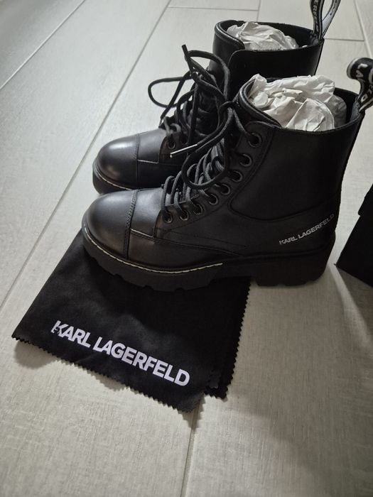Ghete piele Karl Lagerfeld