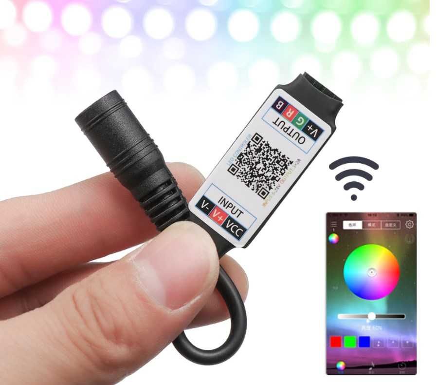 Блутут контролер за управление на RGB LED лента чрез смартфон