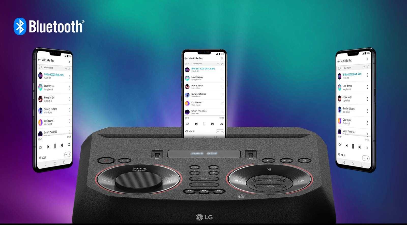 Аудио система LG XBOOM RN7 Bluetooth, Dual-USB, Optical