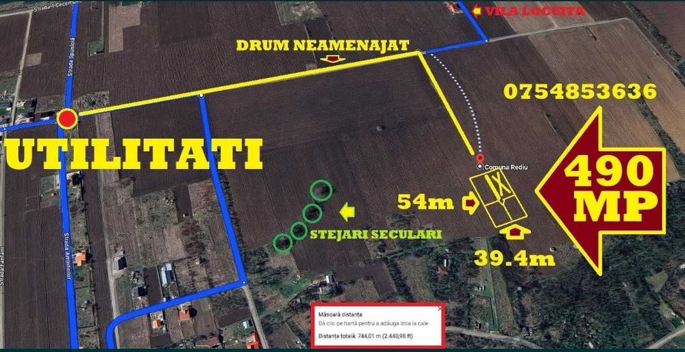 Păcurari Platoul Beldiman, 490 mp intravilan, 19500 euro