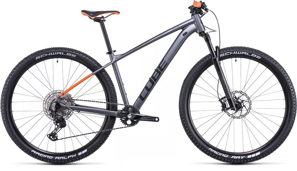 Bicicleta Cube Reaction Pro Grey Orange 2022