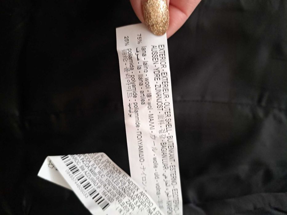 Чистоново палто zara premium, с етикет,намалено