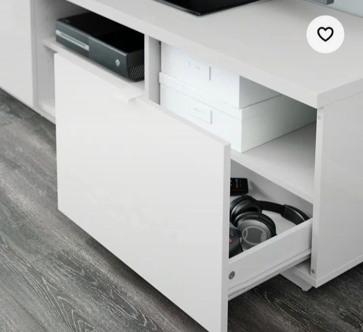 Comoda TV alb lucios Noua