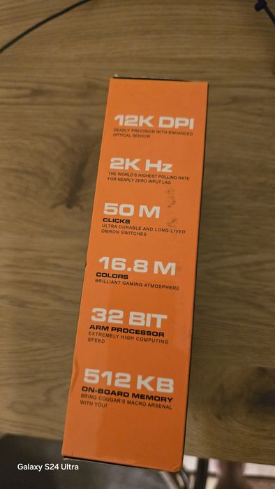 Геймърска мишка Cougar Minos X5 | RGB | 12000 DPI | Отлично състояние