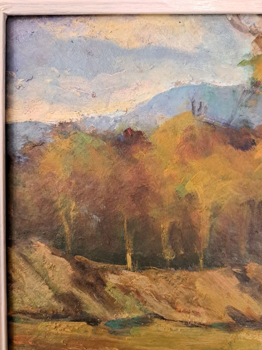 Pictură" Margine de pădure",Gheorghe İonescu(n.1912- d.1990).