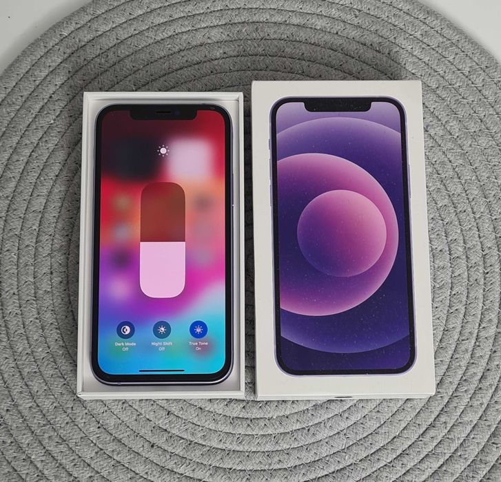 iPhone 12 Violet, 64 GB, Baterie noua 100%, liber de retea