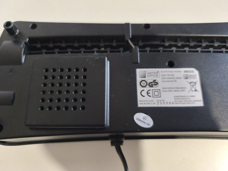 Tocator hartie electric