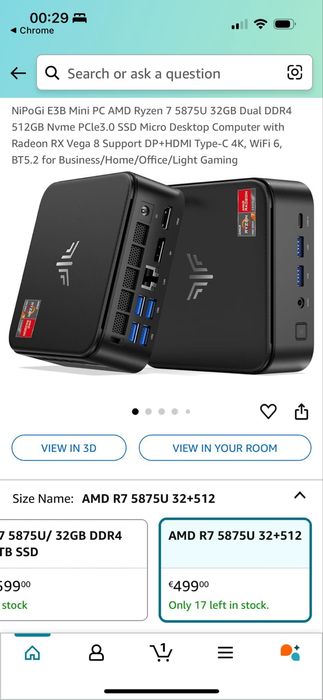 Vand mini pc ryzen 7