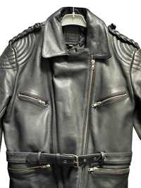 Geaca biker/moto din piele