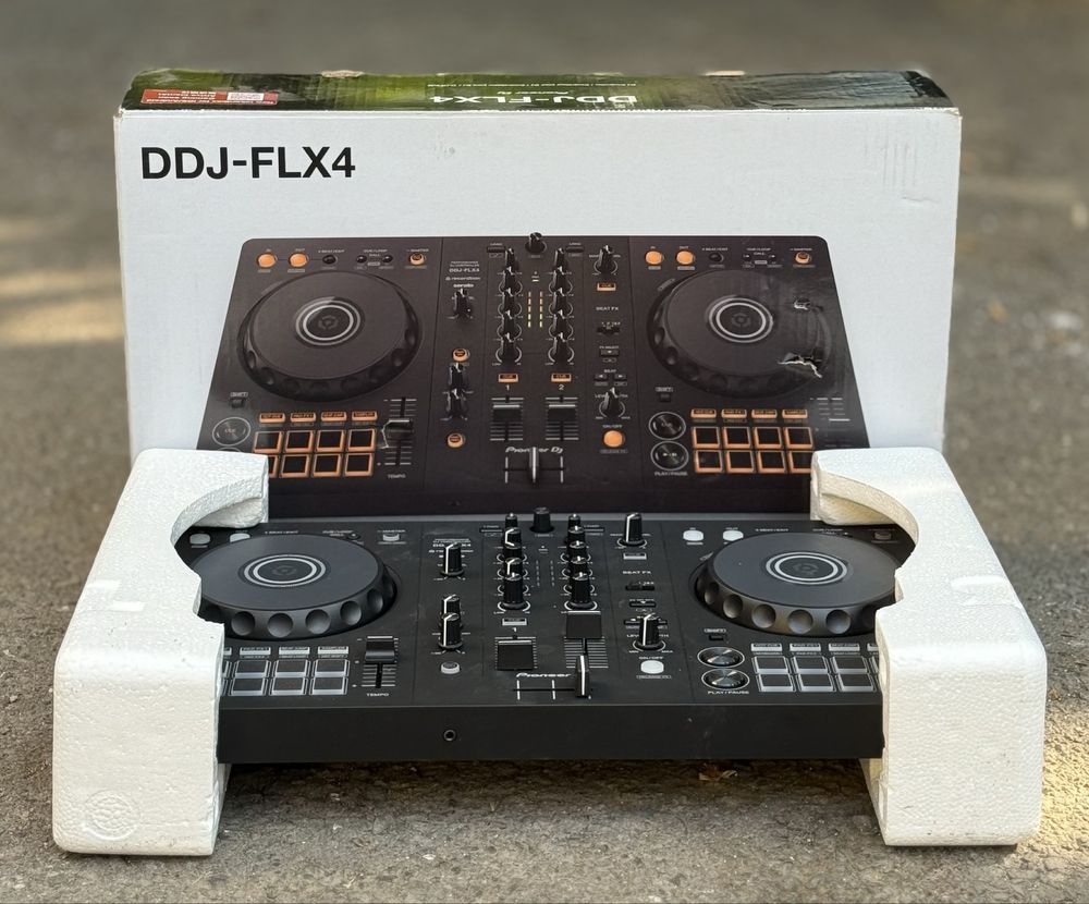 DJ контролер, Pioneer Dj, DDJ-FLX4 с 2 канала, USB