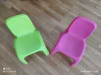 Scaun roz, pt copii, din plastic, 43 x 39 x 53 cm