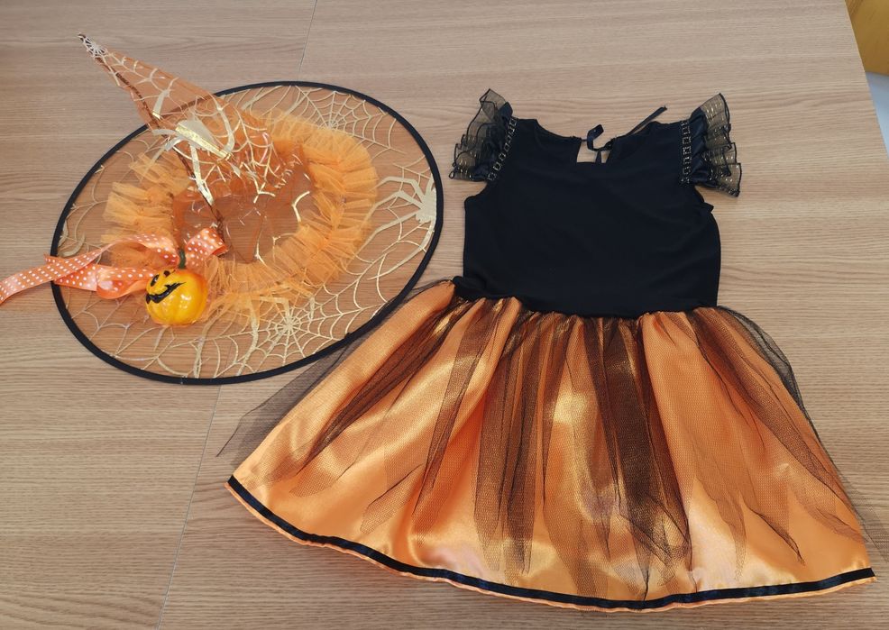 Costum vrăjitoare halloween carnaval costum serbare fetite