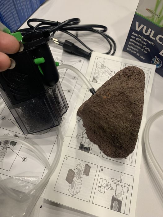 Пакет от иновативен вътрешен филтър и естествен оксидатор за аквариум