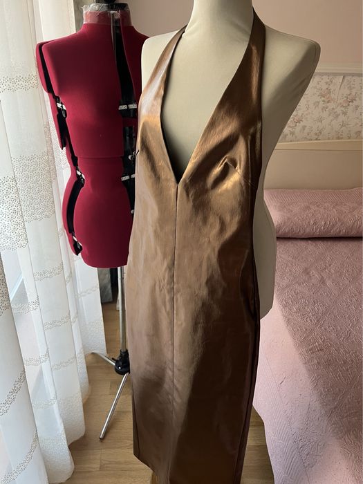 Rochie eleganta bronz
