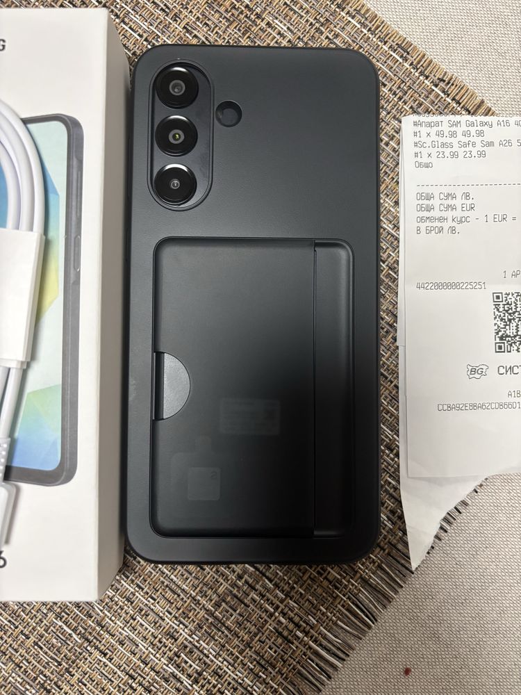 Чисто нов Samsung Galaxy A16 с 3г гаранция от 18.08.2025