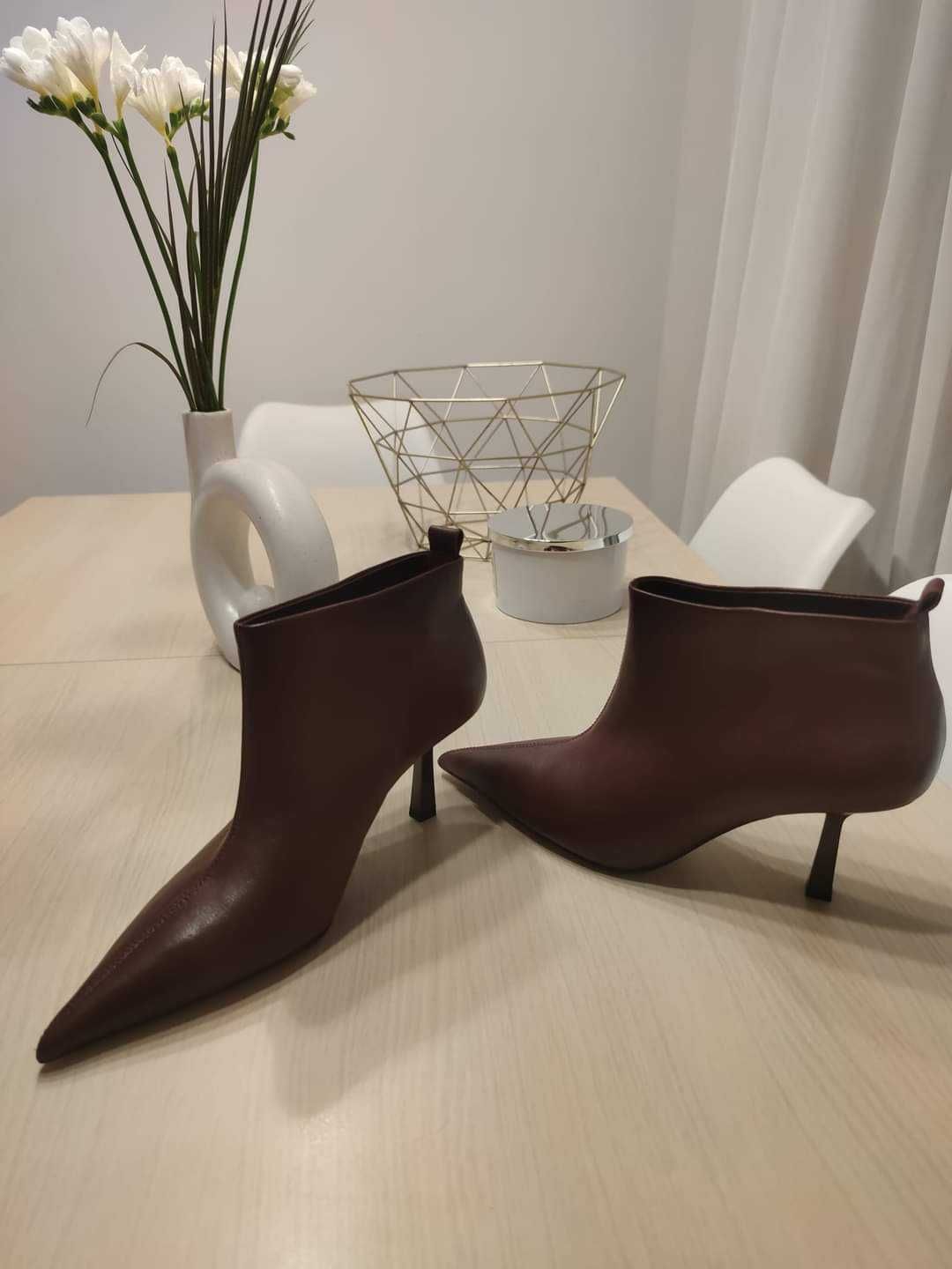 Botine Zara piele naturala