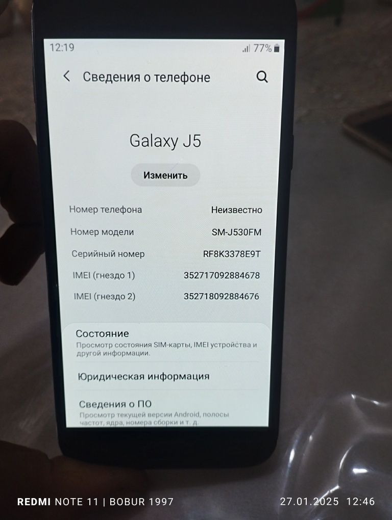 Samsung J5 telefon