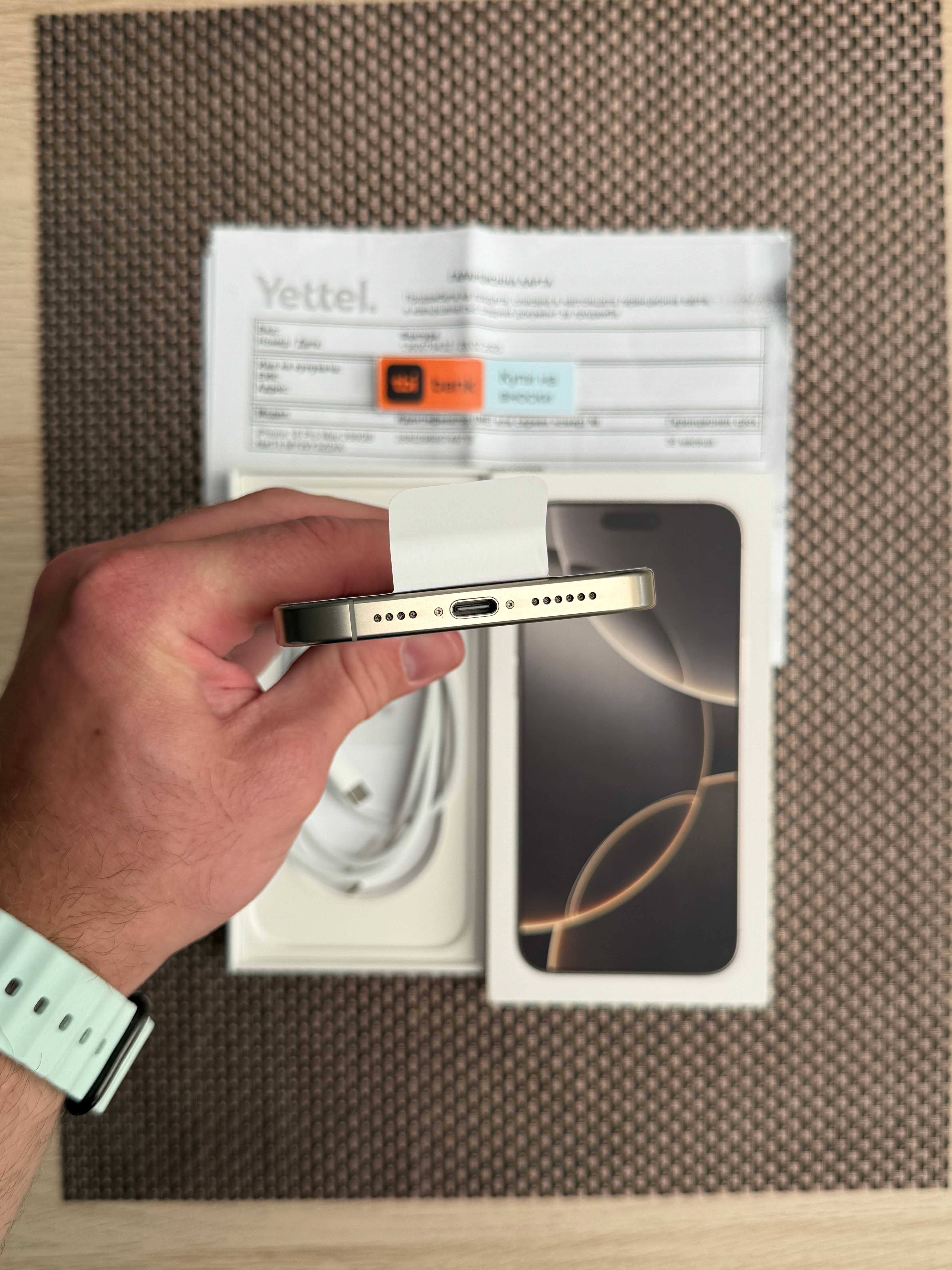 НОВ! 36М ГАР. iPhone 16Pro Max Лизинг от 84лв/м Natural Titanium 256GB