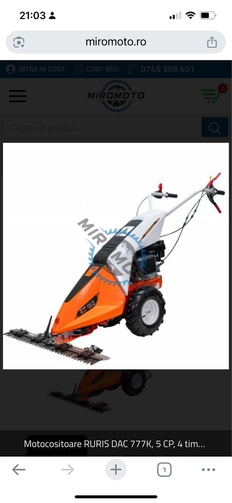 Vand motocositoare Ruris