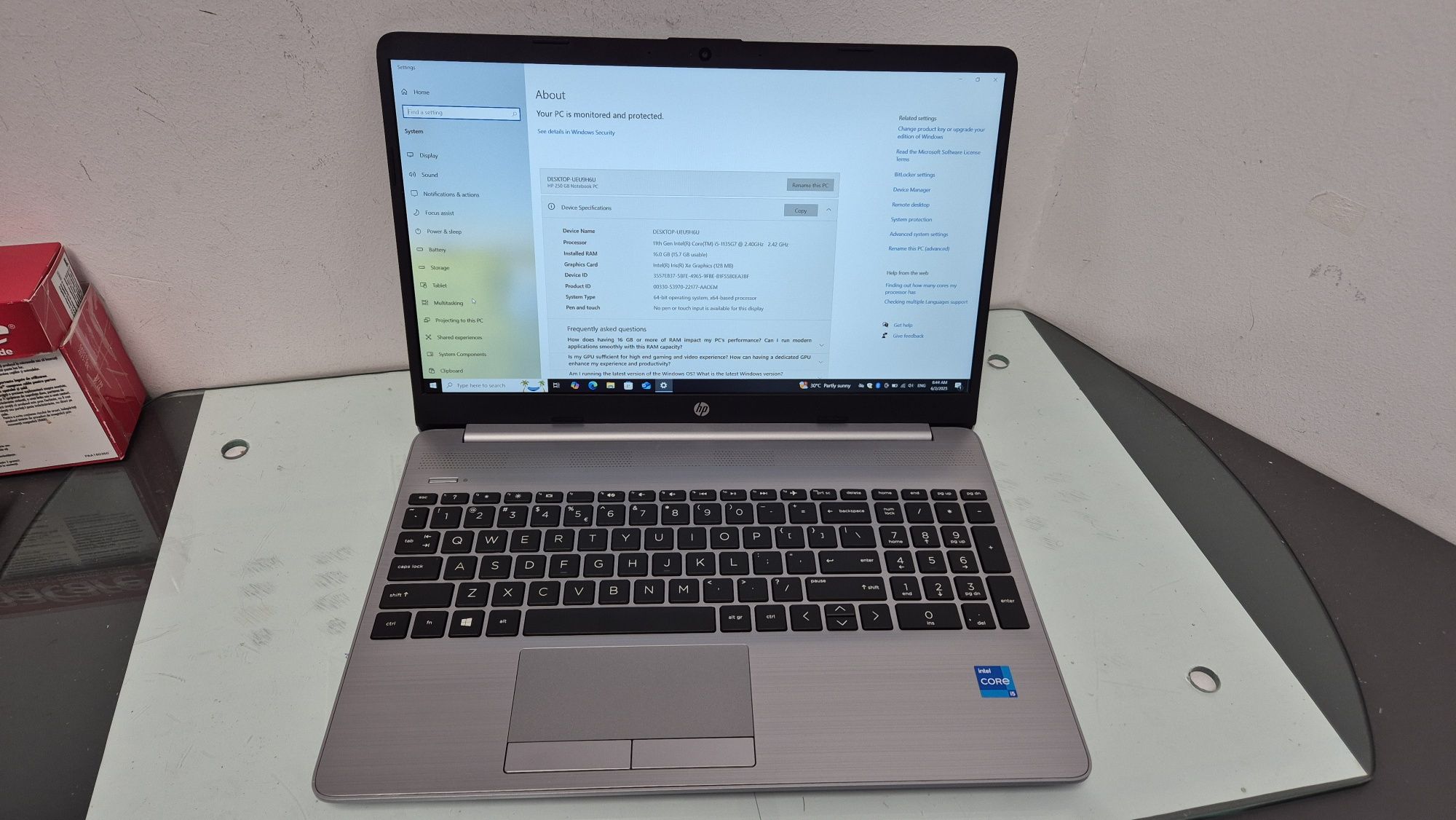 Laptop Elitebook 850 G8 i5 Gen.11 ca nou