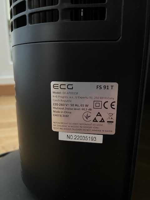 Ventilator turn cu ionizare, 65W, 3 viteze, silentios, telecomanda