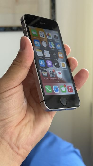 iPhone 5SE Space Grey 32GB Neverlock-Amprenta OK-Baterie 91%-F Bun-