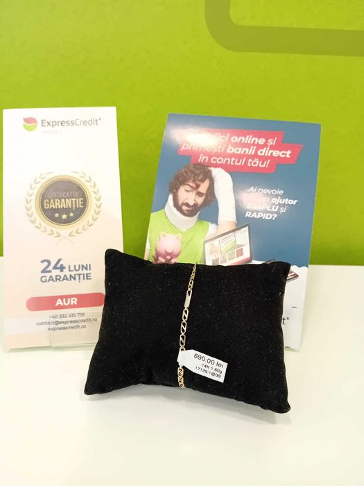 Bratara Aur 14K1.60gr (B.17129.1/Ag.39 Gara 2) Garantie 2 ani