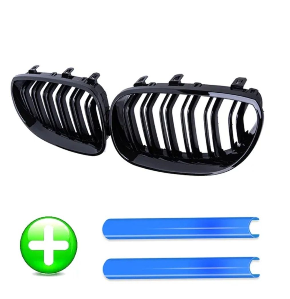 Set Grile Duble si V-Brace Bmw E60 M Negru