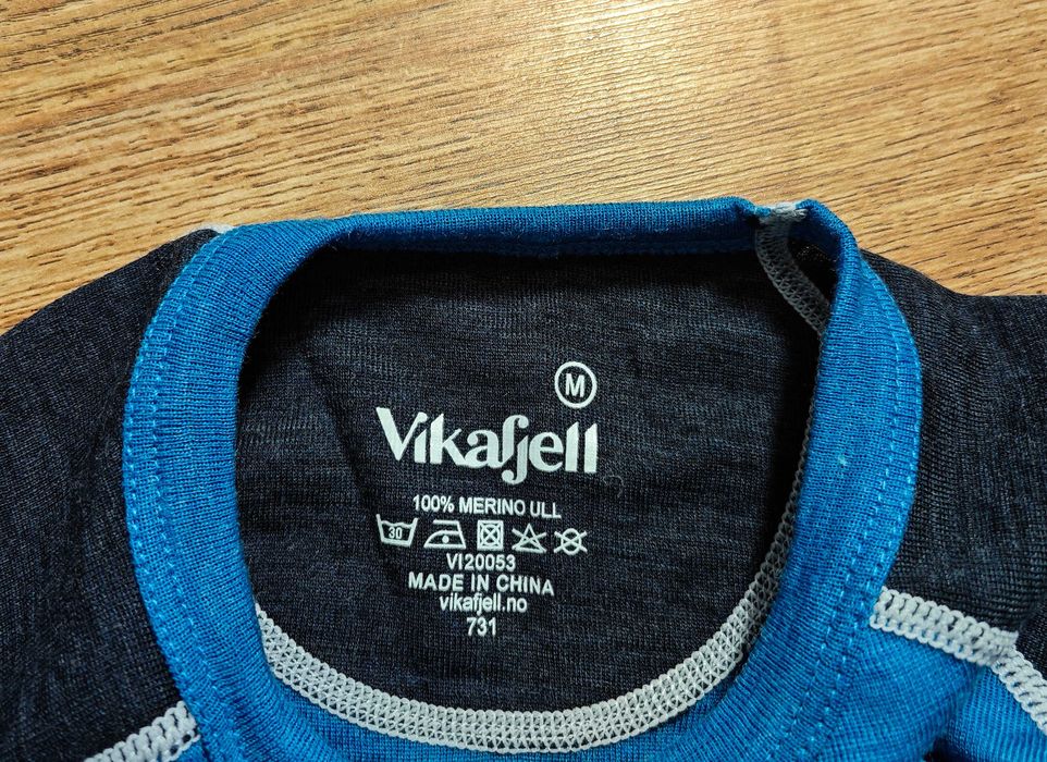 Vikafjell 100% Мериносова вълна оригинална мъжка фланелка размер М