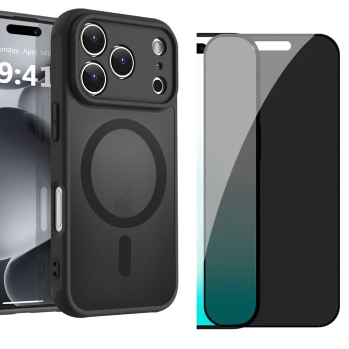 Iphone 17 AIR PRO MAX Husa Magnetica Full + Folie Sticla Safe Fit