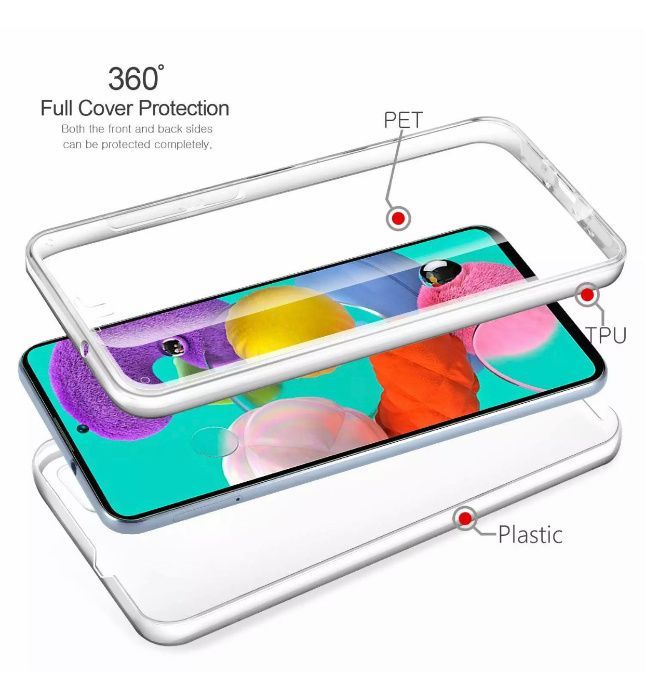 Husa CRYSTAL 360° fata + spate pt. Samsung Galaxy A51 , A70, A71 , A80