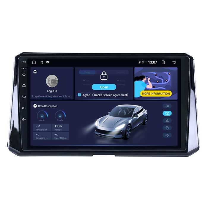 Navigatie  4GB RAM/64GB ROM, Toyota Corolla 2018-2020, Android 14