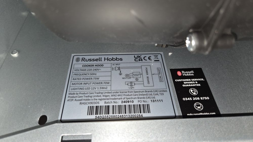 Абсорбатор Russell Hobbs RHGCH903DS