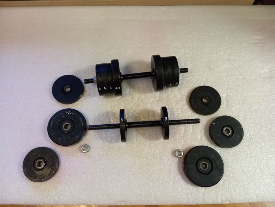 Gantere oțel masiv 70 kg/ 2x35 kg