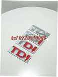 Sigla Tdi Crom Tdi Rosu Metalica Vw