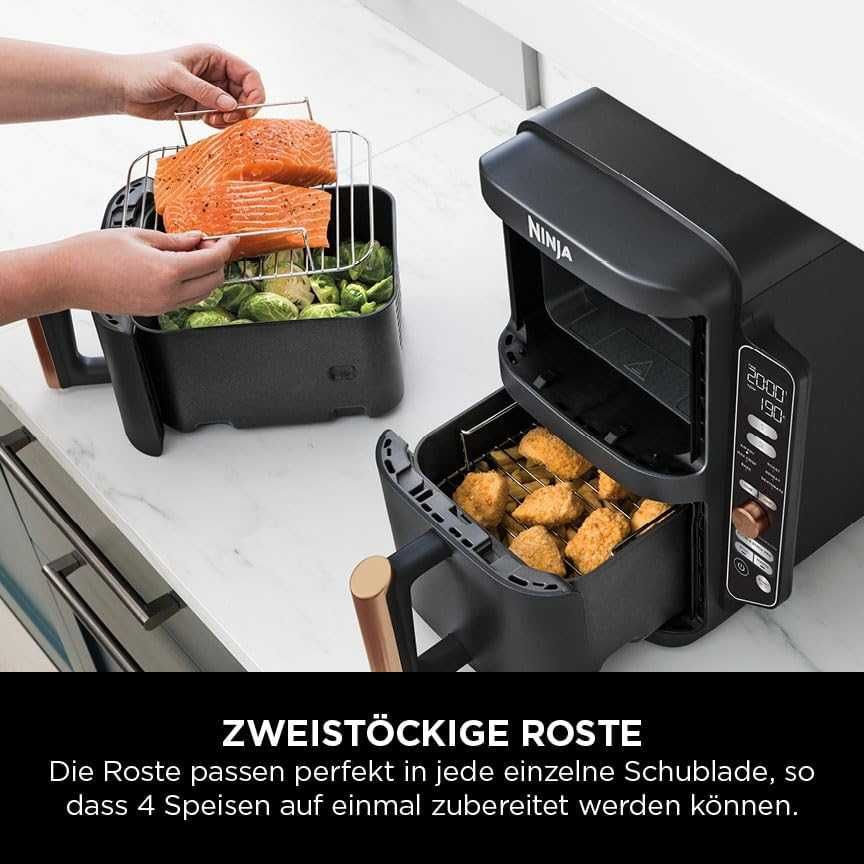 Фритюрник с горещ въздух Ninja Double Stack XL 9.5L (SL400EUCP)