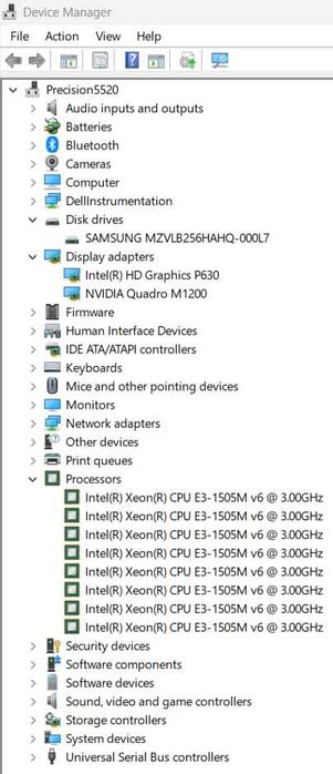 Dell Precision 5520 15.6 FHD IPS/Xeon E3-1505M/16GB/256GB/Quadro M1200