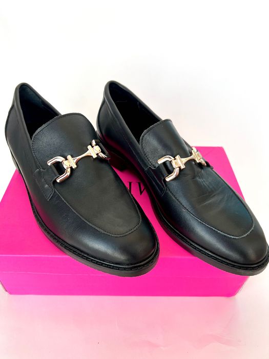 Обувь лоферы черного цвета