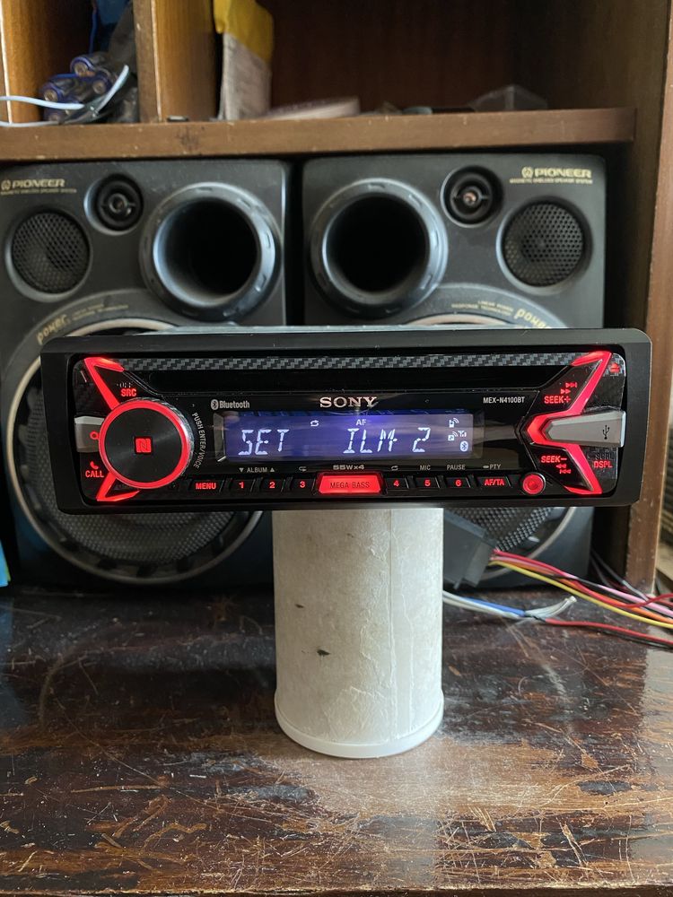 SONY MEX-N4100BT - 4X55W - Bluetooth, USB, CD плеър за кола сд, радио