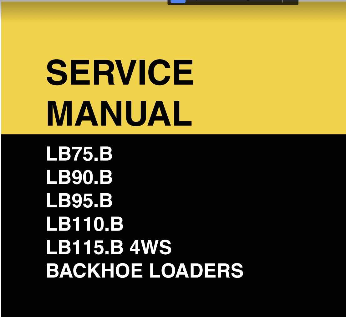 Pdf manual New Holland manual pdf LB75.B LB90.B LB95.B LB110.B LB115.B
