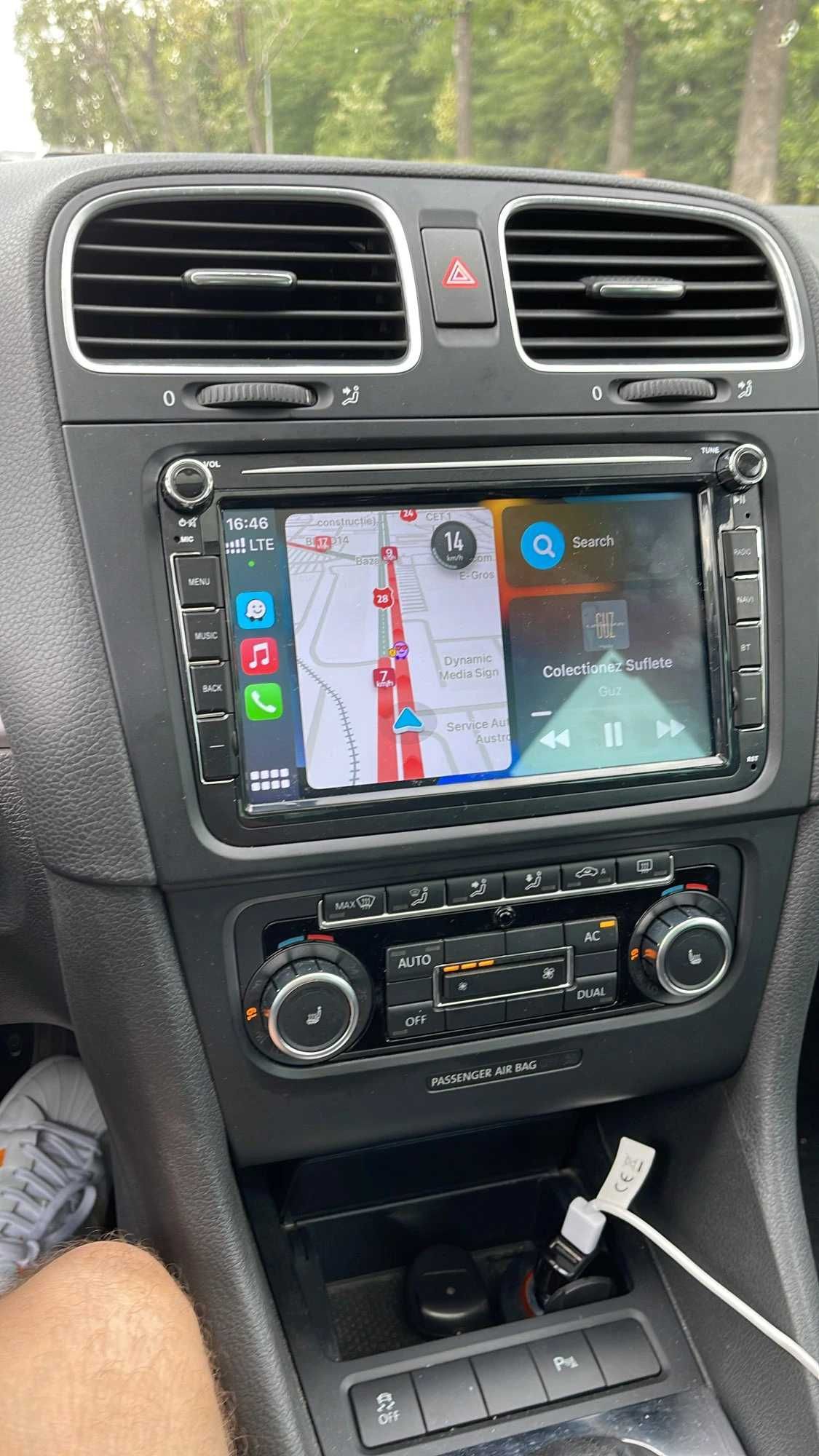 Navigatie Android 13 - VW Golf Passat Seat Skoda - QLed DSP CarPlay