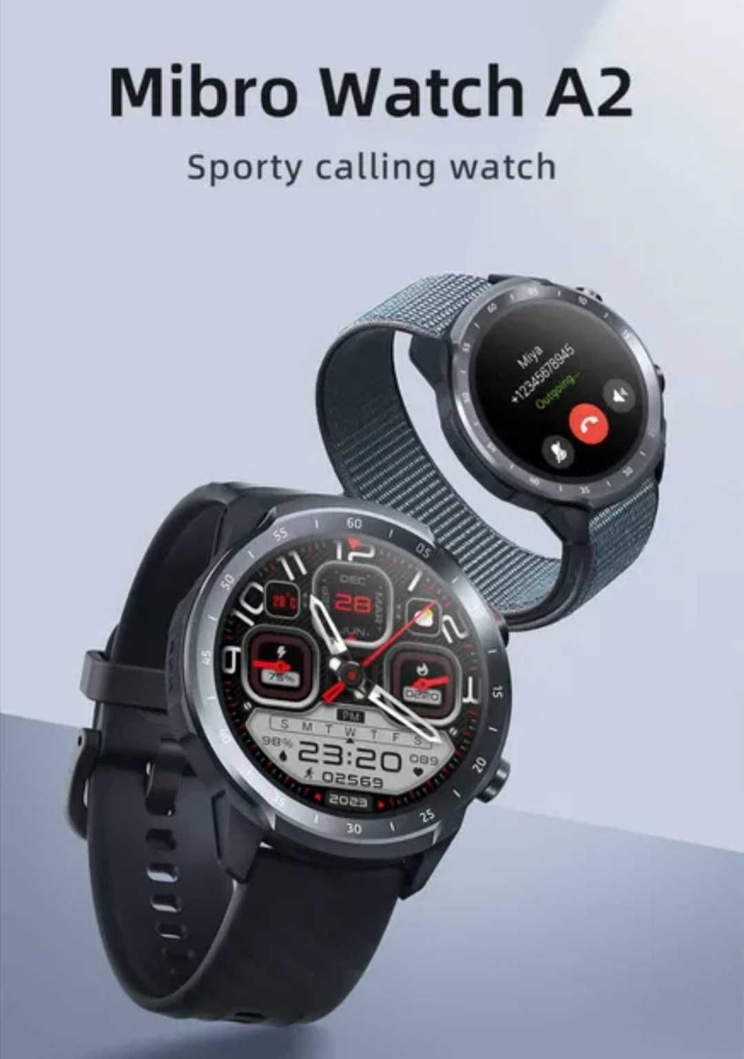 Спортивные часы, умные часы, smart watch Mibro A2, круглые умные часы