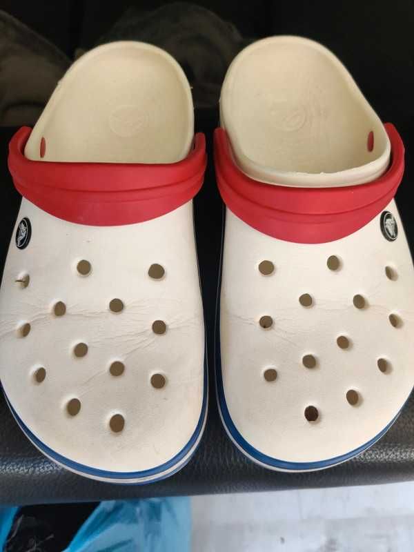 Crocs White M7 W9 size 41