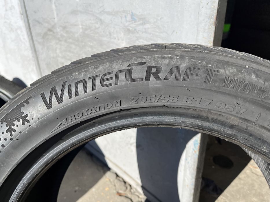 4 бр. зимни гуми 205/55/17 Kumho DOT 1919 6-7 mm