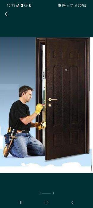 Установка входных дверей