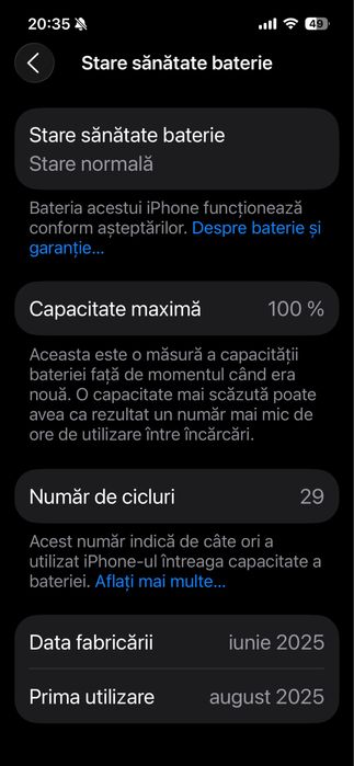 Vand Iphone 16e,aproape nou