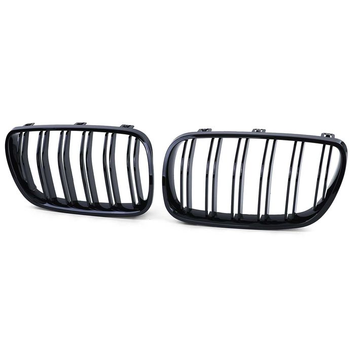 Grile Duble M Nari Bara Fata BMW X3 E83 Facelift 2007-2011, Negru Luci