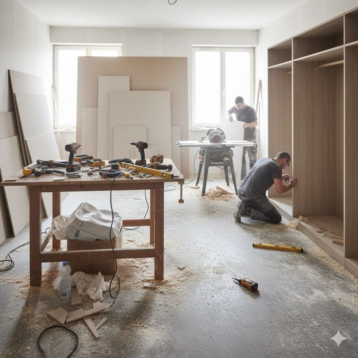 Mobila la comanda din PAL si MDF - Bucatarie - Dressing -